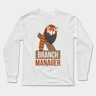 Red Panda Branch Manager Long Sleeve T-Shirt